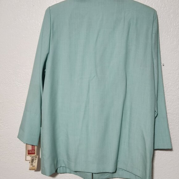 NWT NEW POTOMAC Collection Sea Green Womens Skirt Suit w/ Jacket Size 12 - Picture 4 of 10